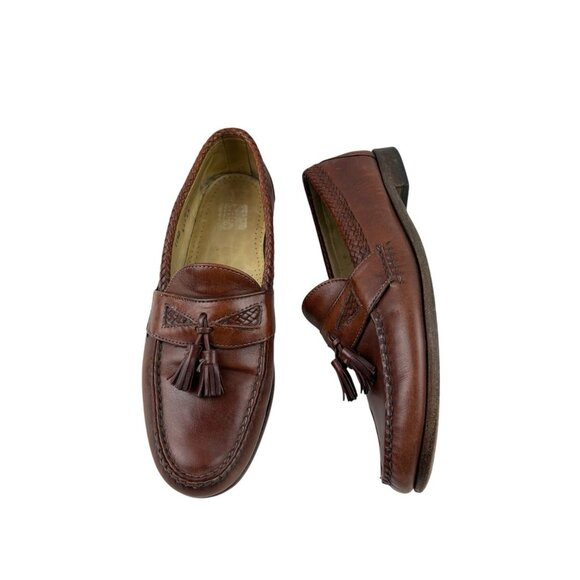 *Allen Edmonds Maxfield Tassle Loafers Mens Size 11.5 Brown Leather Quiet Luxury main image 13